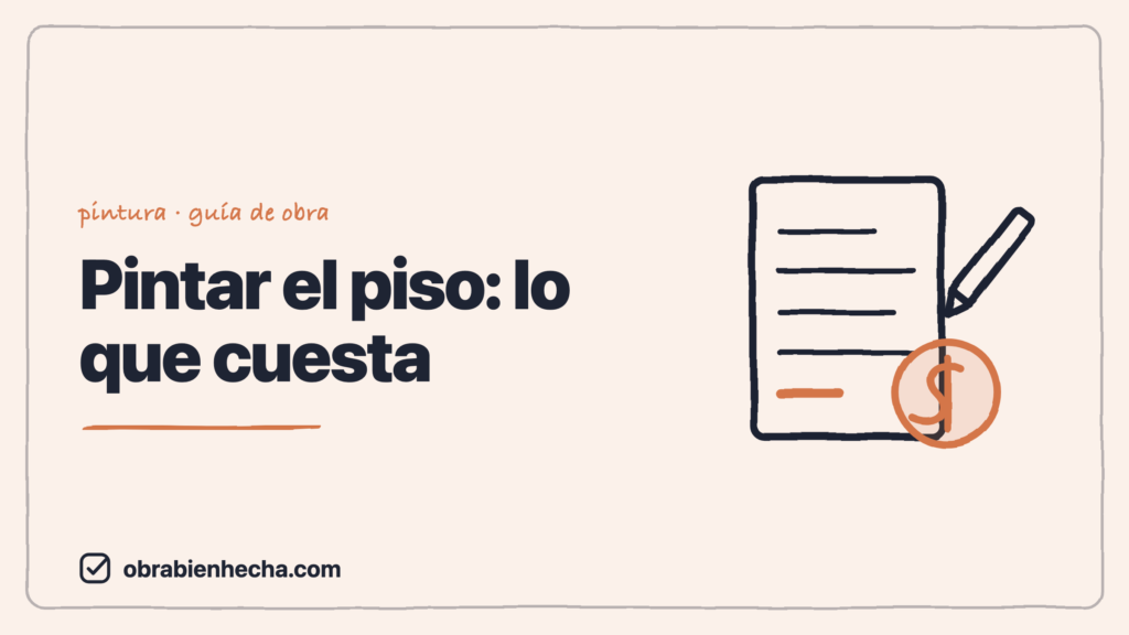 Cuánto cuesta pintar un piso: precio por m² real